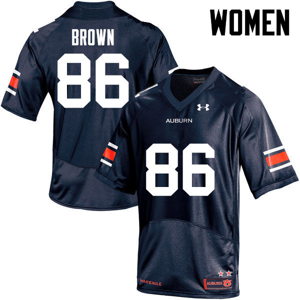 Auburn Tigers Women's Tucker Brown #86 Navy Under Armour Stitched College NCAA Authentic Football Jersey SCA2574BH